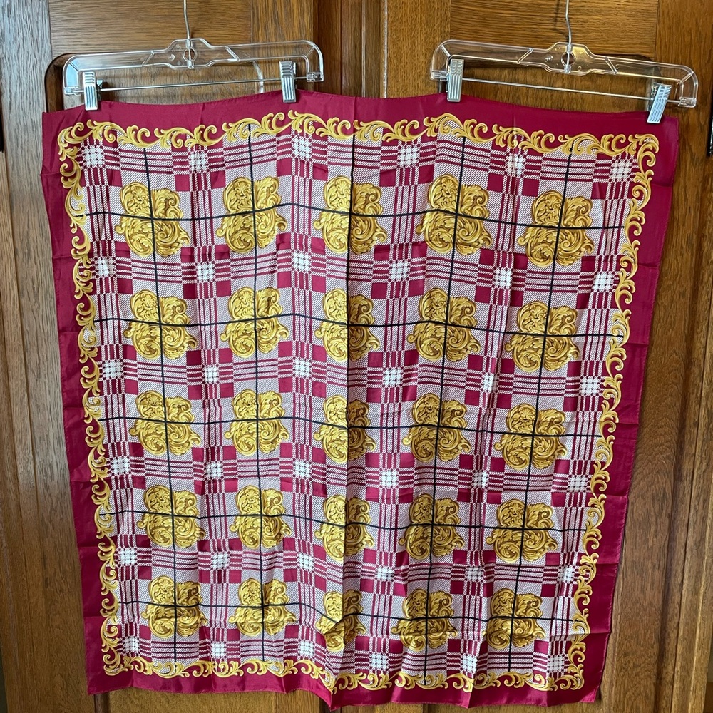 Talbots silk scarf 34” x 34”